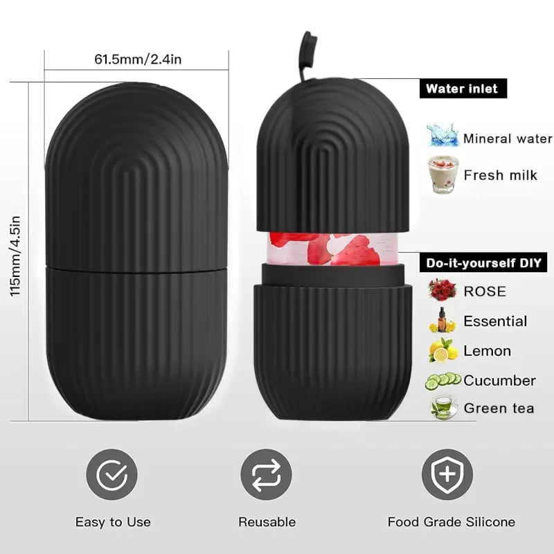 Black Face Ice Roller Tool
