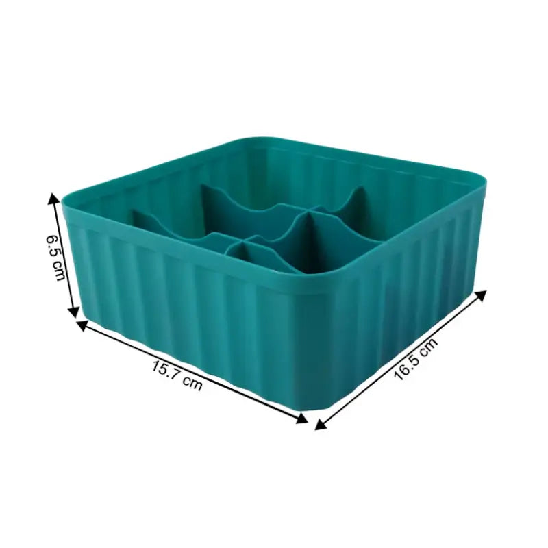 Square 6 Compartment Storage Organizer