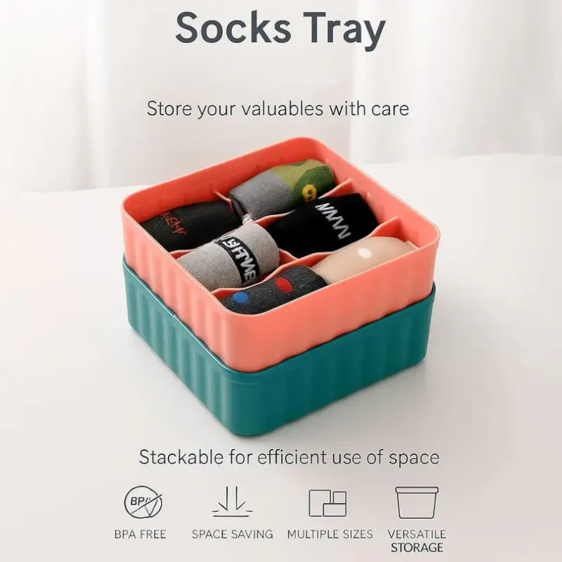 Square 6 Compartment Storage Organizer