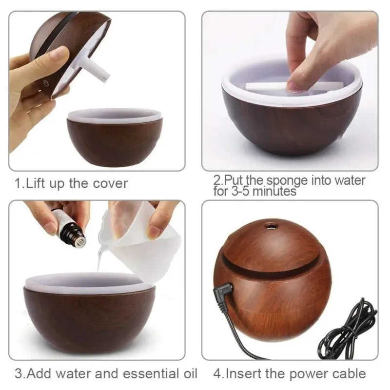 Wooden Cool Mist Oil Diffuser