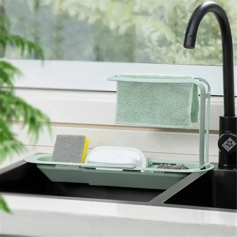 Plastic Adjustable Sink Storage Rack