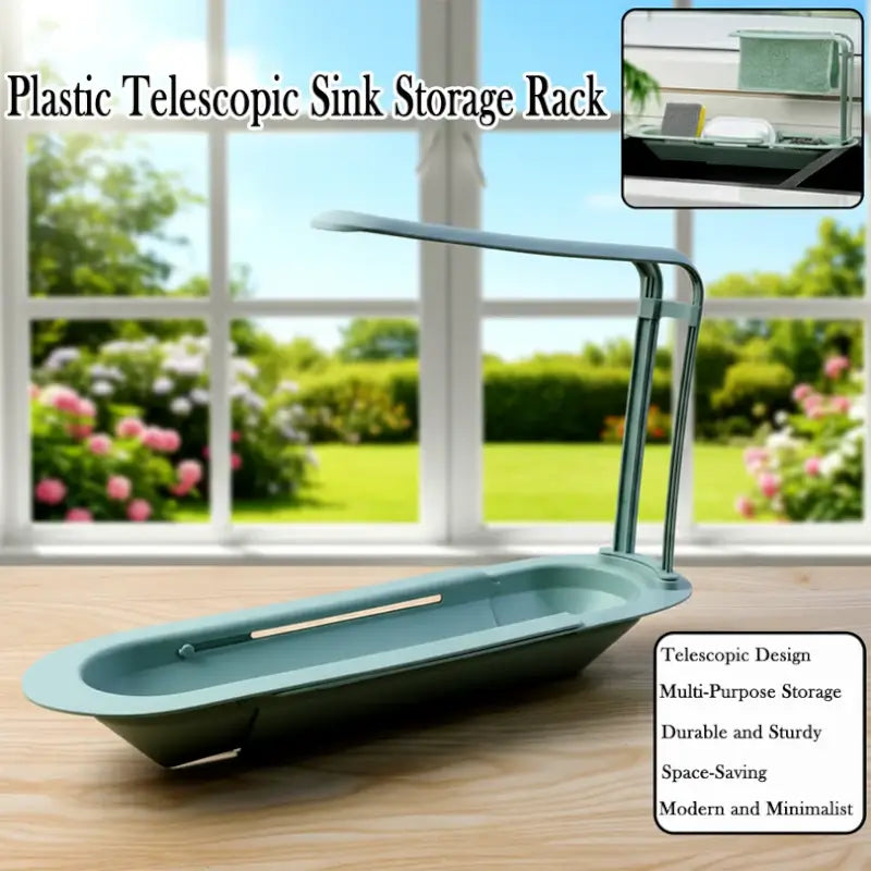 Plastic Adjustable Sink Storage Rack
