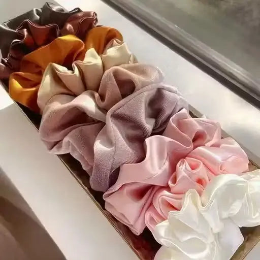 Pack 24 Premium Satin Scrunchies
