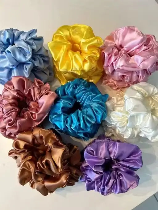 Pack 24 Premium Satin Scrunchies