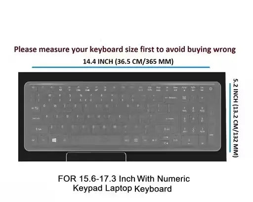 Universal 15.6 Inch Keyboard Protector
